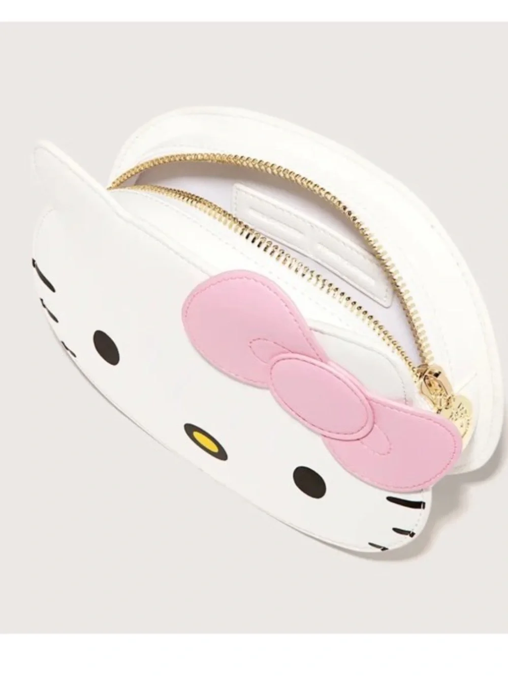 Stoney Clover Lane Hello Kitty White Cosmetic Pouch with Pink Bow